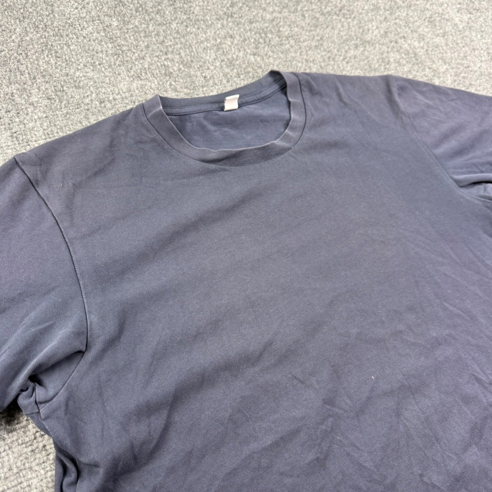 Uniqlo T-Shirt Small Navy Blue Short Sleeve Crew Neck Cotton Blend Men's